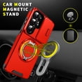 thumbnail image 6 of Asuwish Compatible with Samsung Galaxy S26 Ultra 5G Phone Case Slide Camera Cover Tempered Glass Screen Protector Stand Ring Holder Rugged Slim Cell for S26Ultra 26S S 26 26Ultra Women Men Red, 6 of 9