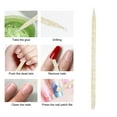 thumbnail image 4 of 100 Pcs Nail Care Cuticle Pusher, Nail Care Sticks for Cuticle Pusher Rubber Cleaning Pen Dead Skin Cleaner Peeling Peeling Nail Art Manicure Tool(yellow), 4 of 5