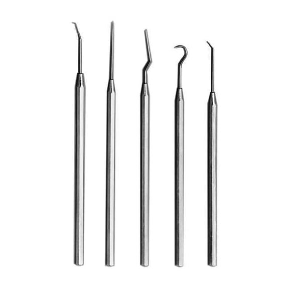 Ullman Devices Pick And Hook Set,Steel,5-9/16in.L,5 pcs MP-6