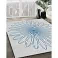thumbnail image 3 of Ahgly Company Machine Washable Indoor Rectangle Transitional White Smoke Area Rugs, 6' x 9', 3 of 7
