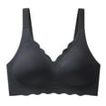 thumbnail image 4 of Women's Seamless Wireless Bra - Full Coverage, Padded, V Neck, Nylon Spandex, Comfortable Daily & Sleepwear, 4 of 6