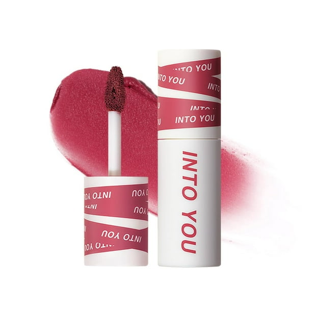 INTO YOU Lápiz labial mate Super Stay Lápiz labial para mujer Lápiz labial resistente al agua de larga duración Color de labios de alto impacto con textura ligera de barro labial Doble uso para labios