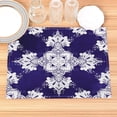 thumbnail image 4 of Famous ic Flowers Pattern Placemat Cotton Linen Fabric Table Mats Family Dinner Tableware Kitchen Table Mat, 4 of 7