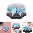 thumbnail image 4 of 8 Color Petal Shape Ink Pad, DIY  Painting Accessory with Slow Drying Pigment Ink, for Coloring Scrapbooking Clay Wood, 4 of 7