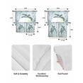 thumbnail image 5 of Coastal Sea Turtle Swag Curtains for Living Room/Bedroom Windows, Nautical Marine Jellyfish Coral Kitchen Curtains and Valances Set 36 Inch Length, Light Filtering Swags Valance Curtain Panels, 5 of 5