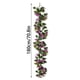 thumbnail image 3 of Enredadera de flores artificiales moradas con 33 rosas | Decoración de pared de 180 cm | Vegetación artificial impermeable y resistente al sol para decoración del hogar, 3 of 6