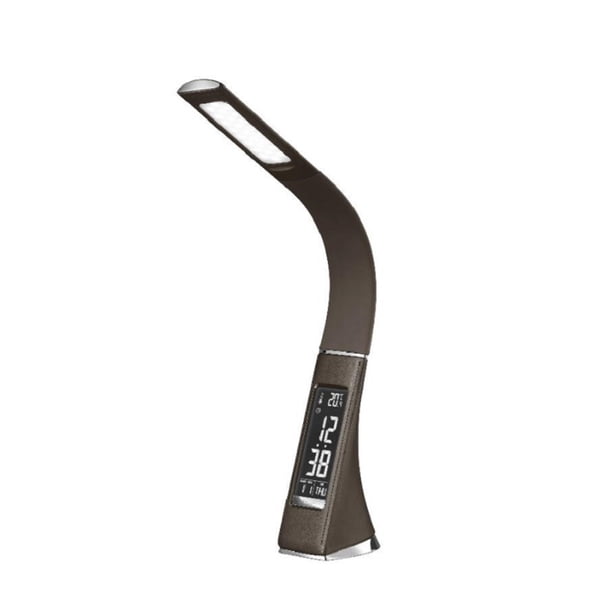 Lámpara de lectura de calendario ajustable multifuncional USB LED Mesa de escritorio de estudio Reloj Luz táctil Monstrate HA000607-01B