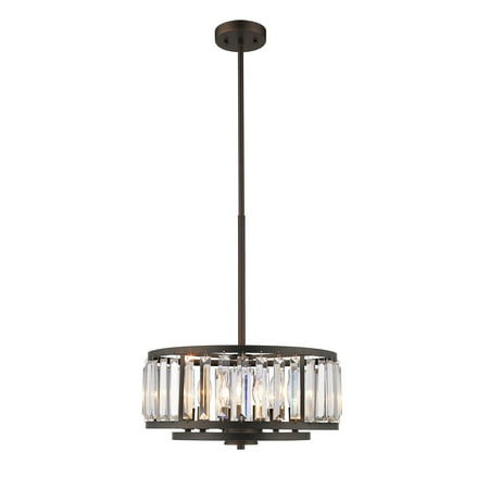 

RADIANCE Goods Contemporary 6 Light Rubbed Bronze Ceiling Pendant 16 Wide