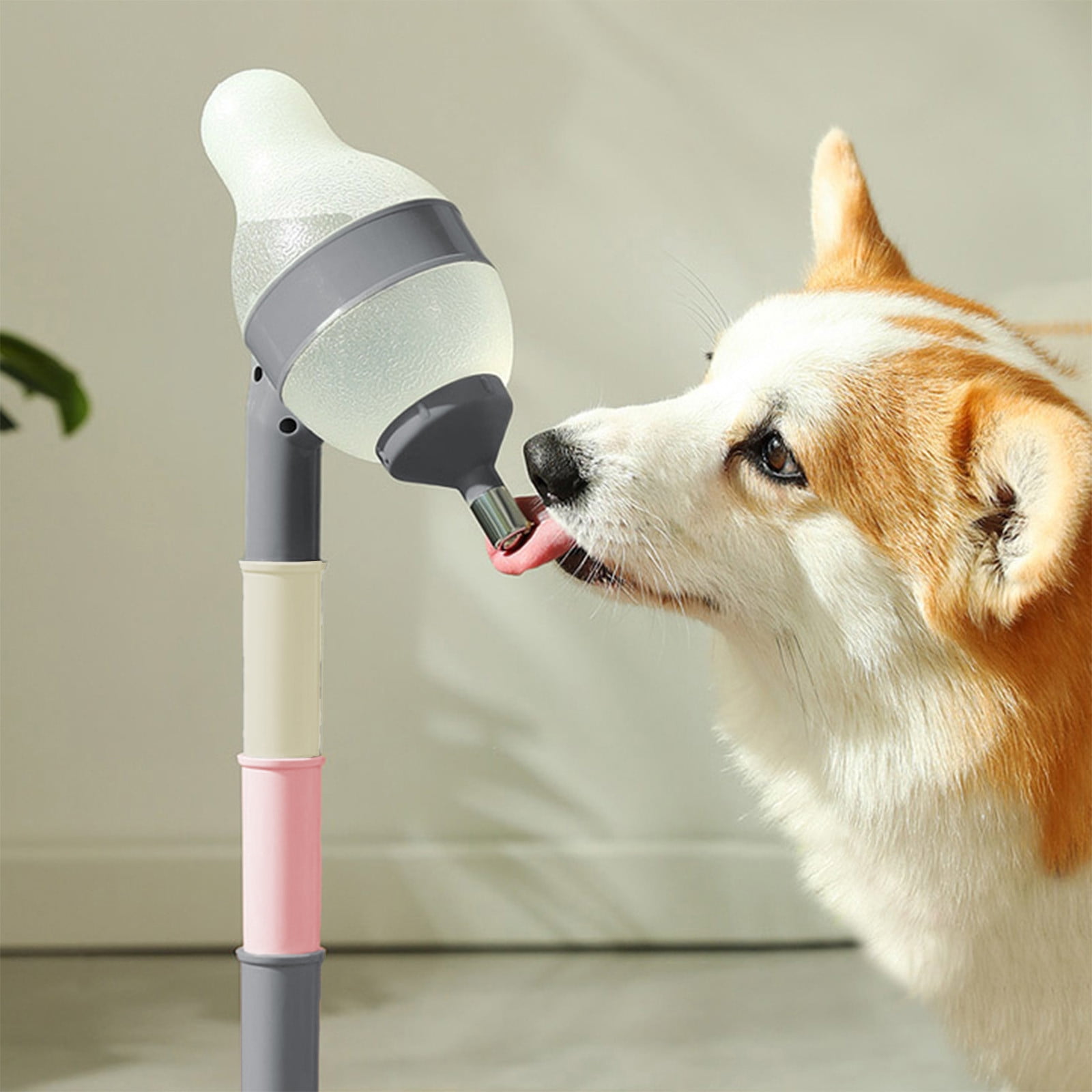 Pet Water Geyser Dispenser Bowl • Automatic No-Spill Lick Ball Drinking Fountain • Space-Saving Integrated Design • Hygienic Closed System for All-Day Use