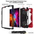 thumbnail image 5 of SOATUTO For iPad Air 6th , iPad Air 5th Gen Case 2022/ iPad Air 4th Generation Case 2020 10.9" iPad Pro 11 inch Armor Case 3rd 2021 2nd 2020 1st 2018 Built in Pencil Holder - - Red+Black, 5 of 6