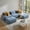 Blue, variant on Demi Bonn U-Shaped Modular Sofa, Premium Pet-Friendly Corduroy Fabric, Extra-Wide Curved Armrests, 32D High-Resilience Sponge, Anti-Slip Base, No Assembly, for Living Room Bedroom & Study, Blue