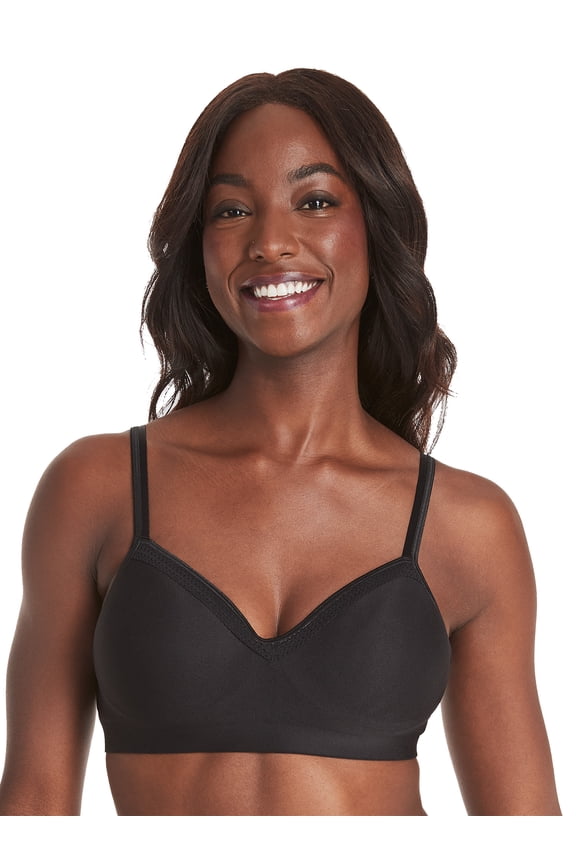 Womens Wireless Bra, Smooth Comfort Full Coverage Bra, Foam Cups, Convertible Bra Straps, Sizes S-L+