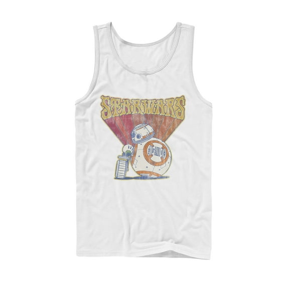 Men's Star Wars: The Rise of Skywalker Groovy Droid Duo Tank Top White 2X Large