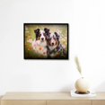 thumbnail image 4 of Nawypu Australian Shepherd Dog Poster Canvas Pictures Wall Art Decor Prints Printing For Living room/Home/Office With Framed, 4 of 4