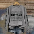 thumbnail image 2 of WEAIXIMIUNG Chandails d'Automne pour Femmes Grande Taille Femmes Décontracté Manches Longues Léger Col Rond Chandails Graphique de Football Imprimé Chandail Chandails Blouse Haut, 2 of 4