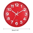 thumbnail image 3 of Hariumiu Modern Wall Clock Modern 12-inch Wall Clock Battery Operated Easy-to-read Silent Non-ticking Quartz Clock for Bedroom Bathroom Kitchen Office Wall Art, 3 of 9