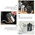 thumbnail image 2 of Miangastore 1pc Durable Stainless Steel Coffee Pot with Lid Espresso Coffee Pot Home Supply, 2 of 9