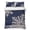 Blue, variant on White Snowflake 3 Piece Quilt Bedding Set with 2 Pillow Shams, Winter Cottagecore Striped Border Blush Pink Lightweight Bedspread Coverlet, Soft Breathable All Season Quilt, 78 x 90 Inch