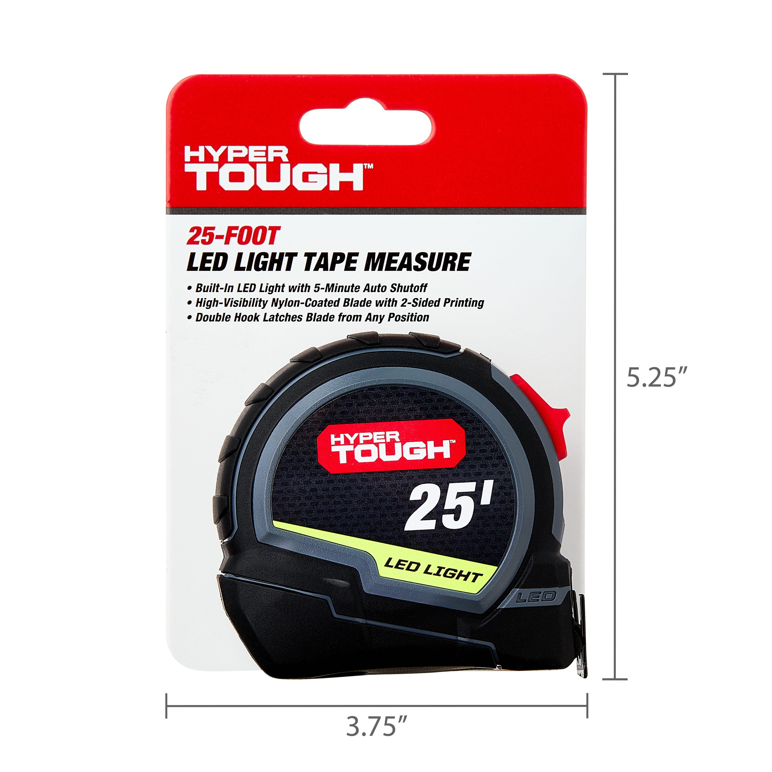 Hyper Tough 25 Ft LED Tape Measure With Rechargeable Battery photo 7