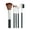 Black-A, variant on Kokovifyves Professional Makeup Eye Eyeshadow Brush Brushes Cosmetic Set+Round Tube 5Pcs
