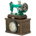 thumbnail image 3 of Retro Miniature 3" Resin Vintage Sewing Machine Figurine with Quartz Clock, 3 of 5