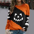 thumbnail image 2 of WEAIXIMIUNG Robes Chandail en Molleton pour Femmes 2024 Chandail en Molleton pour Femmes Imprimé Col Rond Chandail en Molleton Col Rond Ajusté Pull Tops Décontracté Manches Longues Chemises d'Entraînement, 2 of 5