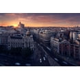 thumbnail image 2 of Ferrero, Ivan 14x11 Black Ornate Wood Framed with Double Matting Museum Art Print Titled - Madrid City, 2 of 4
