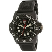 Luminox Men's Navy Seal XS.3501 Black Silicone Swiss Quartz Diving Watch