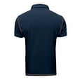 thumbnail image 6 of YYDGH Men's Summer Polo Shirts Lapel V Neck Short Sleeve Tees Casual Solid Color Trendy Button Collared Slim Fit Tops Pocket, 6 of 8
