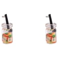 thumbnail image 4 of Ounissouiy Llavero Pendiente multipropósito Forma de fruta Etiqueta para llave Llavero Botellas decorativas Llavero multifuncional Apple10 * 18 Manzana10*18mm 2Conjunto, 4 of 6