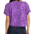 thumbnail image 2 of Women's Purple ECU Pirates Kimberly Tie-Dye Tri-Blend Cropped T-Shirt, 2 of 2