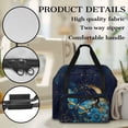 thumbnail image 5 of ZIATUBLE Moon Butterfly Traveling Bag with Zipper Floral Portable Padded Storage Dustproof Carry Case with Storage Pockets and Handles with Zipper Sewing Machine Organizer Kit, 5 of 7