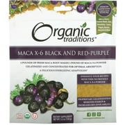Organic Traditions Organic Maca X-6 Black & Red-Purple 5.3 oz Pkg
