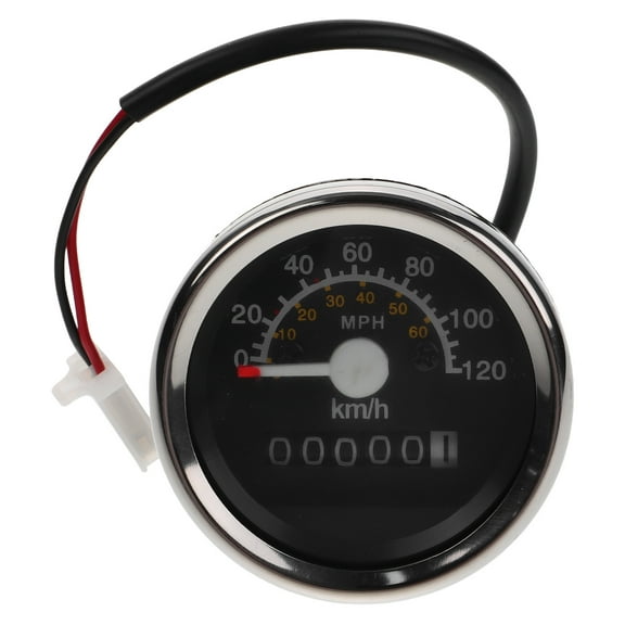 Zehuanyu Motorcycle Tachometer Motorcycle Instrument Mechanical Kilometer Mile Speedometer Tachometer