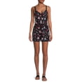 thumbnail image 2 of No Boundaries Juniors' Button Front Romper, 2 of 5