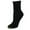 Black, variant on Gold Toe  Turn Cuff Bermuda Socks (3 Pair Pack) (Women's)