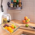 thumbnail image 3 of Minkissy Kitchen Dish Drainer Rack Cutlery Draining Rack Stainless Steel Drying Homeowners 1Pack, 3 of 8
