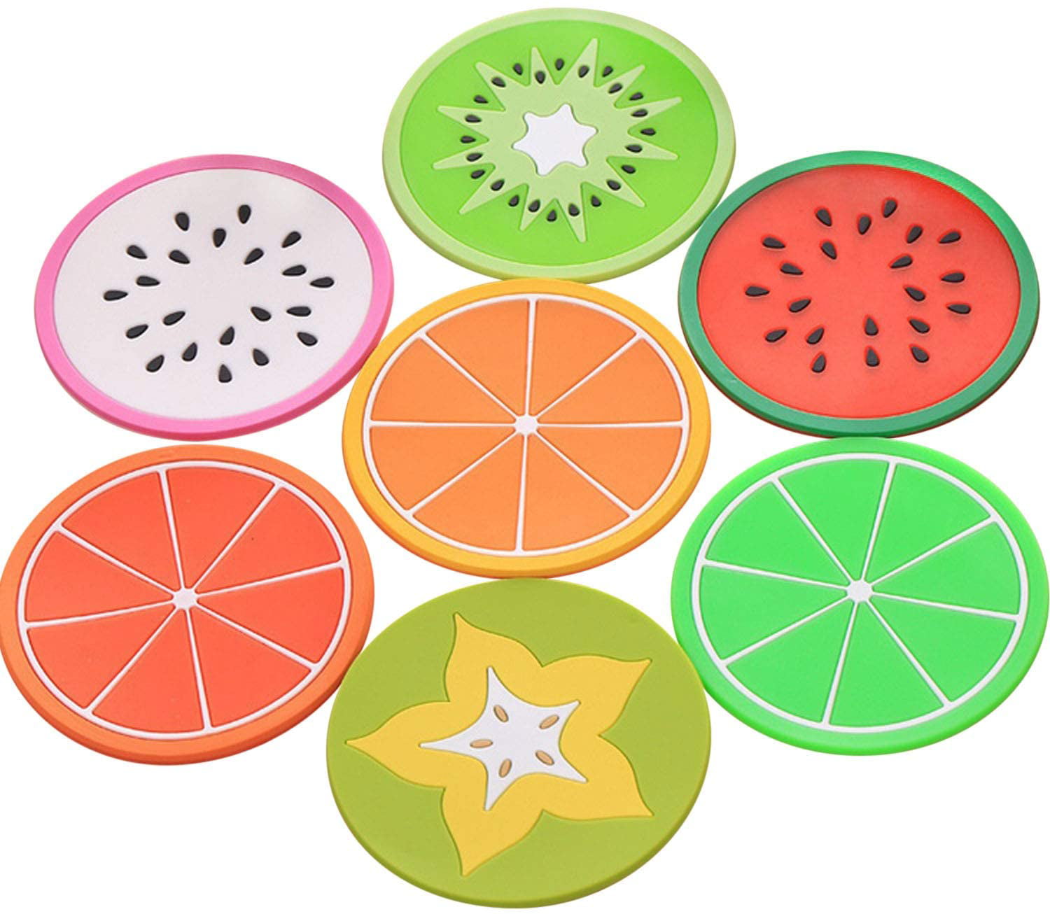Bowl Pad Fruit Shape Heat Insulation Mat Non-slip Coasters Silicone Coaster