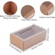 thumbnail image 2 of Paquete de 12 cajas rectangulares marrones de cartón kraft de 18 x 13 x 4 cm con ventana de plástico PVC, ideales para obsequios de fiesta, dulces y manualidades de joyería., 2 of 9
