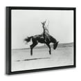 thumbnail image 4 of Stupell Industries Galloping Rodeo Cowgirl Animals Photography Black Floater Framed Canvas Art Print Wall Art, 31 x 25, 4 of 10