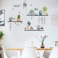 thumbnail image 4 of Calcomanías de pared, Pegatinas de pared de hojas, mural de pared compatible con dormitorio, maceta verde, plantas pegatina de pared compatible con sala de estar, pared de casa extraíble de diciembre Afortunado Sencillez, 4 of 5