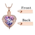 thumbnail image 2 of Cremation Jewelry Angel Wing Heart Urn Necklace for Ashes for Women Memorial Human Pet Ashes Pendant, 2 of 8