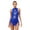 Royal Blue, variant on Doomiva Women's Shiny Sequins Tassel Latin Jazz Dance Leotard Bodysuit Sleeveless Backless Dance Dress Black S