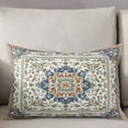 thumbnail image 3 of Boho Orange Blue Throw Pillow Cover 12 x 20 Inch Decorative Pillow Cover Tribal Antique Country American Southwest Lumbar Pillowcase Seasonal Rectangle Cushion Case for Couch Sofa Bed Living Room, 3 of 7