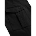 thumbnail image 5 of JustVH Women Solid Drawstring Side Pockets Skinny Cargo Pants, 5 of 6