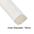 thumbnail image 4 of Uxcell High TEMP Fiberglass Sleeve Insulation Cable Protectors 9.8Ft 16mm/ 0.63"  White, 4 of 5