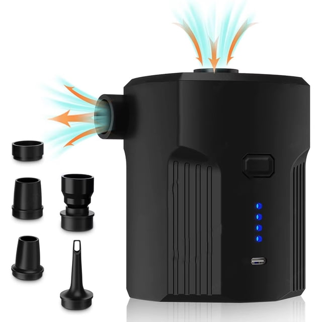 Bomba de aire eléctrica portátil para inflables, camping A