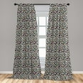 thumbnail image 5 of Ambesonne Leopard Print Curtains, Modernized Cat Skin, Pair of 28"x63", Multicolor, 5 of 5
