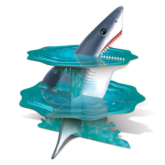 Shark Cupcake Stand, 14", (1/Pkg)