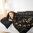 thumbnail image 5 of Feelyou Magic Boho Butterfly Bedding Comforter Set for Teens, Rustic Leaves Plant Twin Comforter Sets, Tribal Moon Galaxy Reversible Bedding Set, Lightweight Room Decor, 2 Pieces, 5 of 9
